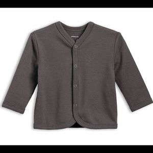 PRIMARY - the baby snap cardi - Slate Grey